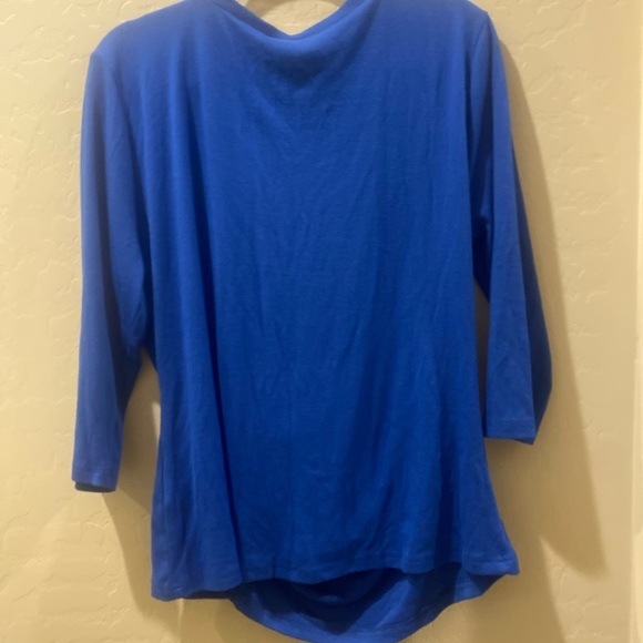 Blue Button-Detail Women's Top - Picture 6 of 6